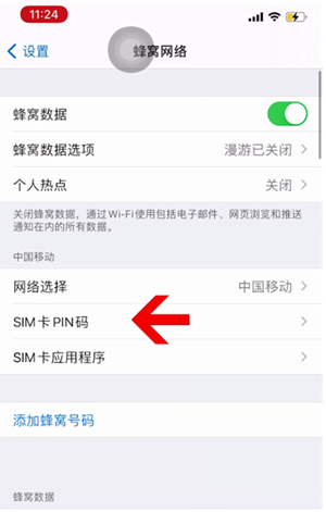 龙胜苹果14维修网分享如何给iPhone14的SIM卡设置密码 