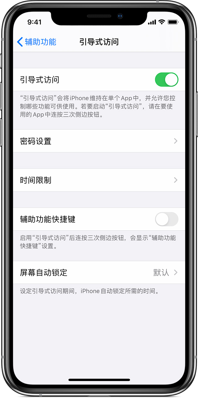 龙胜苹果手机维修分享如何在 iPhone 上退出引导式访问 